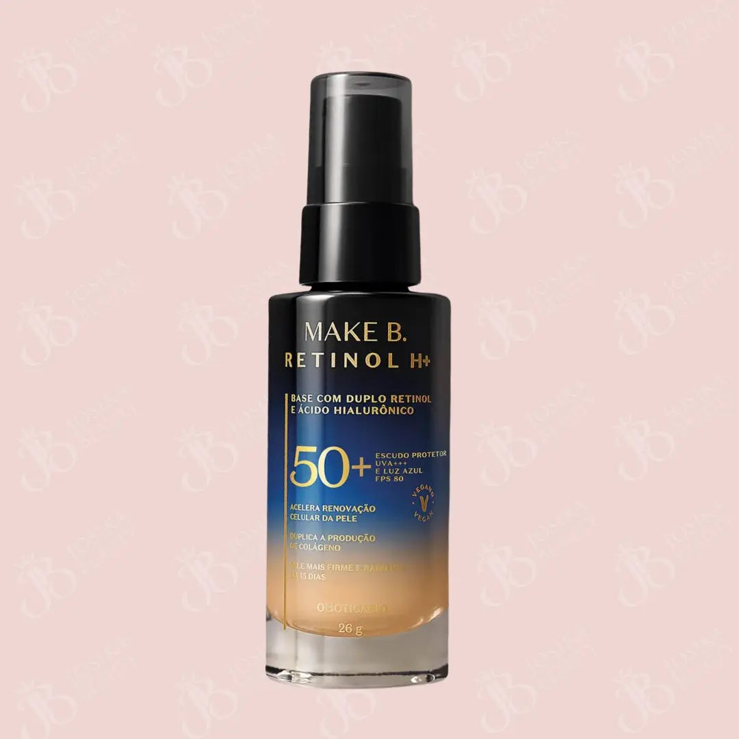 Make B. Fond De Teint Liquide SPF50 + Rétinol H+, 26 G