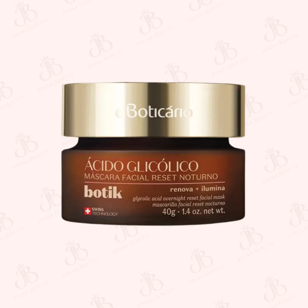 Botik Masque Facial de Réinitialisation de Nuit à l'Acide Glycolique 40g JosikaBeauty