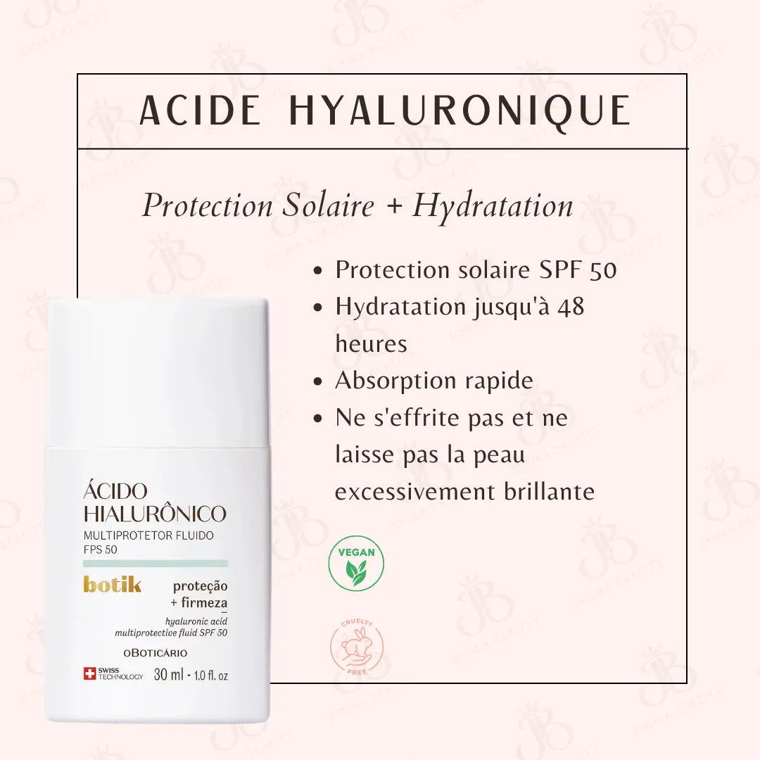 BOTIK | Botik Fluide Multiprotecteur à l'Acide Hyaluronique SPF50 30 ml