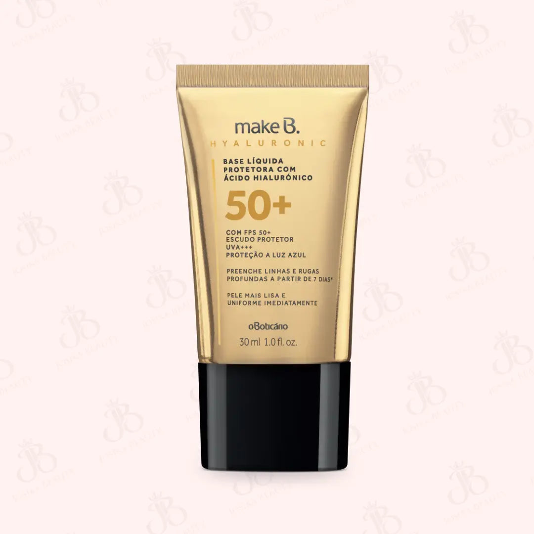 MAKE B. Fond de teint liquide protecteur à l'acide hyaluronique SPF50 JosikaBeauty