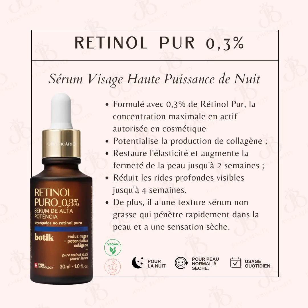 Sérum Visage Haute Puissance Botik Retinol Pure 30 ml JosikaBeauty