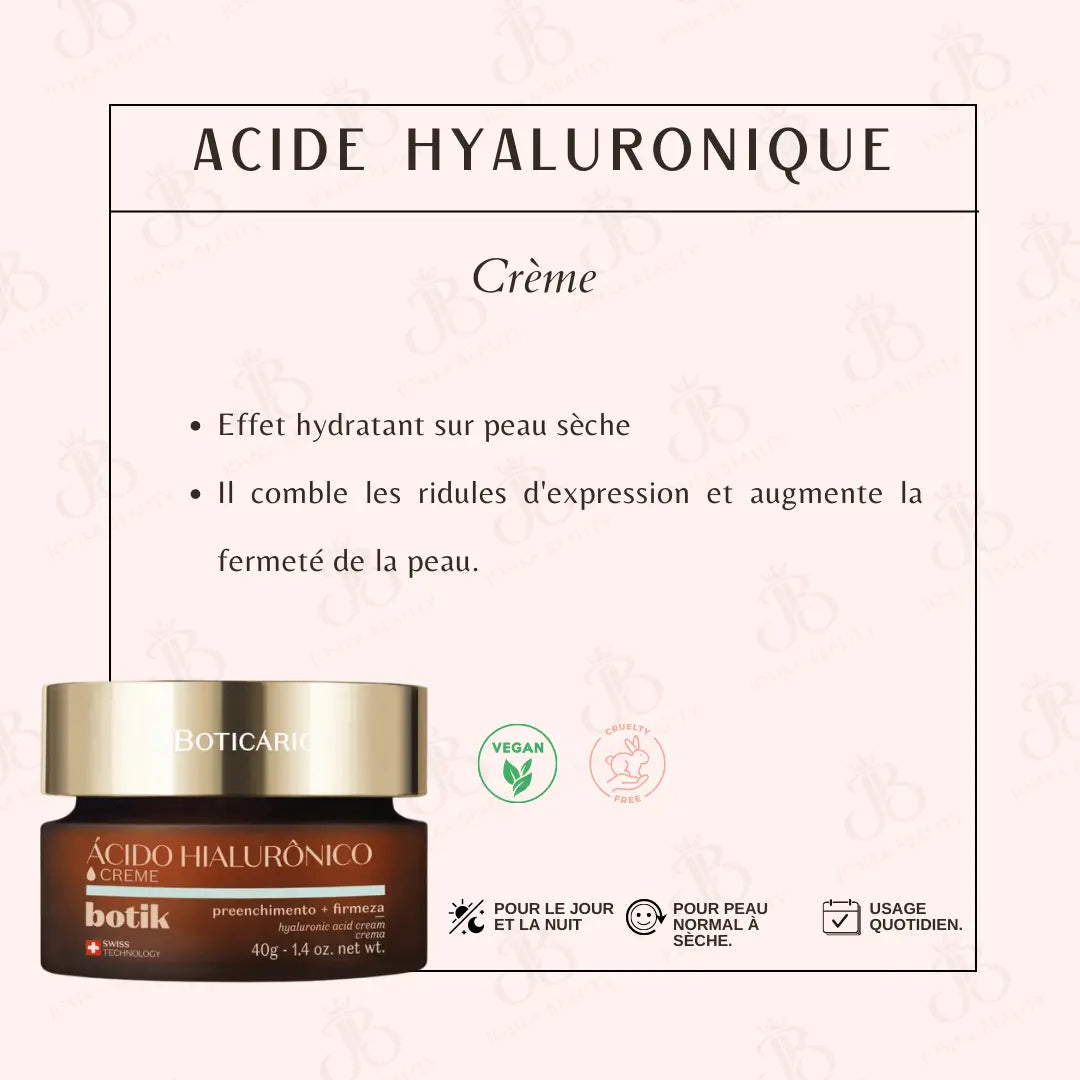 Botik Creme Facial Refirmante Ácido Hialurônico 40g