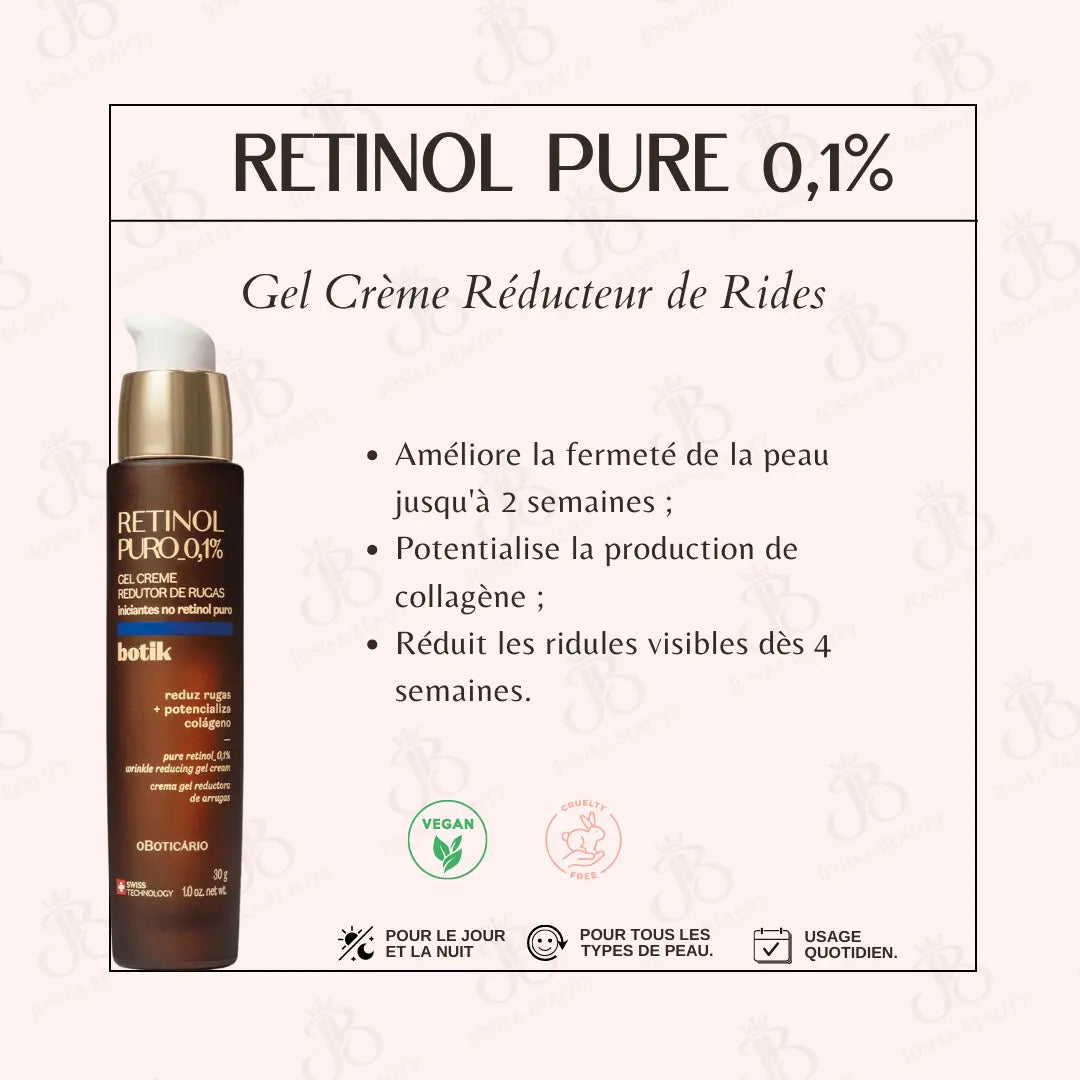 Botik Retinol Pure Gel Crème Réducteur de Rides 30 g